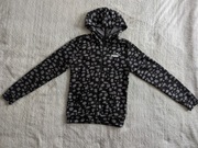 Czarna szara wzorzysta zasuwana bluza z kapturem w cętki Puma 164 jak nowa