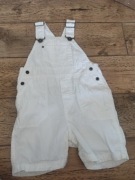 Białe ogrodniczki H&M 