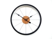 Zegar ścienny rowerowy z drewna bambusowego