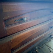 Komoda RTV pod telewizor Bawaria black red white