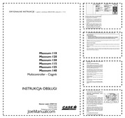 Case IH Maxxum 110 115 120 125 130 140 Instrukcja obsługi i konserwacji PL