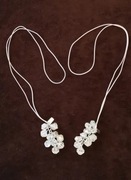 Seyes naszyjnik transparentne kryształki komplet 2 sztuk