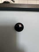 Uchwyty gałki meblowe porcelana czarne 28 sztuk Zangra