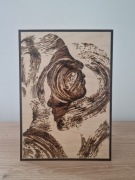 Zakochani II, A4, sklejka (prezent, obraz, ozdoba, pirografia)