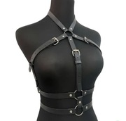 Zestaw harness na biust+uprząż na biodra+ GRATIS