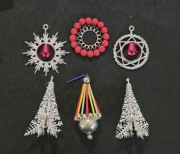 Bombki PRL  szt zabawki ozdoby retro ozdoby choinkowe zabawki