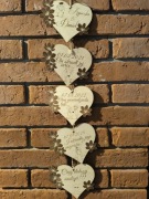 Tabliczki serce historia miłości Love Story prezent wesele Walentynki 