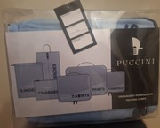 Organizer Do Walizki Podróżny Na Kosmetyki Błękit Zapinany PUCCINI TO231-7B