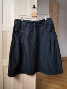 Czarna spódnica cargo, kieszenie, 100% bawełna, vintage 2000, XL/42