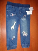 Spodnie w stylu dżinsy marki Nutmeg Baby roz 80 , 9-12 m-cy