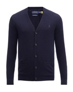 POLO RALPH LAUREN Cardigan Merino Wool Slim Fit 100% wełna kardigan L
