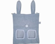 Paśnik materiałowy na siano w kształcie królika karmidło z uszami  