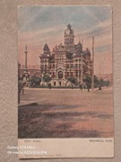 Stara pocztówka początek XXw 1910r. Canada. Winnipeg. Znaczek obieg. 