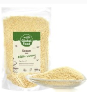 SEZAM BIAŁY ŁUSKANY 1kg (1000g) NATURALNE ZIARNO