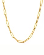 Naszyjnik basic spinacz łańcuch Zezu jewelry stal chirurgiczna 18k