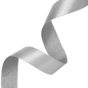 Tasiemka satynowa, szara, 3,8x23m