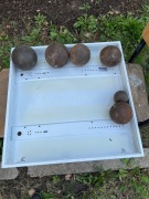 1/ 15,51 kg. /2/ 13,92 kg. /3/ 10,48 kg. /4/ 9,89 kg. /5/ 8,06 kg. /6/ 2,87