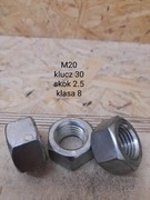 Nakrętki M20, skok 2,5
