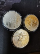 Set Srebrnych monet DC Comics - 3x 1oz Batman , WW , Superman