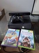 XBOX 360 slim z kinect + 2 gry