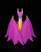 Magia i Tajemnica! Lampa Stołowa "Lightwings" Majestatyczny Purpurowy Smok