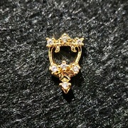 Ozdoby na paznokcie 3d, biżuteria z cyrkoniami, charms - 1szt.