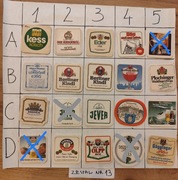 Podkładki, podstawki pod piwo po 2 zł zestaw za 35 zł, Nr13 cały świat 