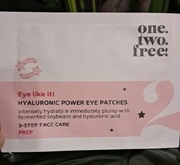 Hialuronowe płatki pod oczy one two three 