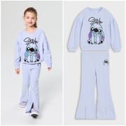 Komplet dresowy Stitch liliowy 116 bawełna