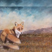 Obraz na płótnie akryl 60×70 Lis