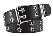 Pasek z Ozdobnymi Detalami Czarny