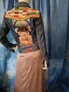 Kurtka jeansowa, rękodzieło, recykling, rozm.M