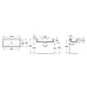 Roca Baby umywalka ścienna 100x45 cm A368PB8000
