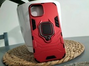 Etui Case Iphone 13 MINI Czerwone Pancerne Ring