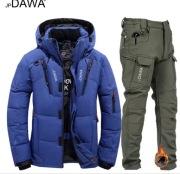 Komplet outdoorowy kurtka + spodnie ocieplane, wodoodporny, wiatroszczelny