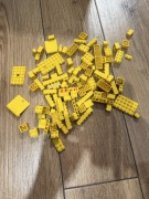 Lego zestaw mix żółte klocki vintage retro lata 70  150g