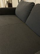 Sofa 2-os KNISA ciemnoszary 