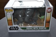 Funko POP Jumbo: Star Wars: The Book of Boba Fett - Grogu with Rancor