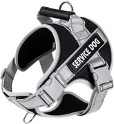 AiTodos szelki dla psa Zapobiegające Ciągnięciu M Taktyczne odblask