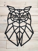 Duża Sowa Geometryczna - dekoracja na ścianę