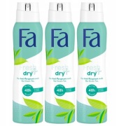 zestaw FA 3x 150 ml Fresh Dry+ antyperspirant zielona herbata 0% alkoholu