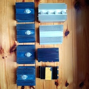 Radiator czarny, aluminiowy 