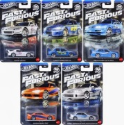 Hot Wheels Silver Scenes FAST & FURIOUS Graphic Remix Set 5/5 NOWY !!!