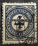 4 centavatos. Provisional. Kolumbia 1926 r