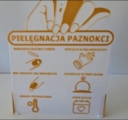 Tabliczka 3D – PIELĘGNACJA PAZNOKCI – Instrukcja dla Klientek
