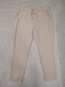 Beżowe eleganckie spodnie lniane Matalan 40 jak nowe