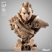 Atreus popiersie 1/4 figurka ręcznie malowana żywica God of War