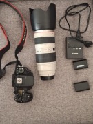 Canon 90D + Canon EF 70-200 2.8 L+ dodatkowe baterir