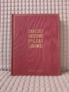 Klaser jubileuszowy Znaczki Pocztowe Polski Ludowej 1972 - 1973