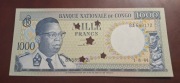 BANKNOT KONGO 1000 FRANCE 1964 ROK RZADKI ST.1